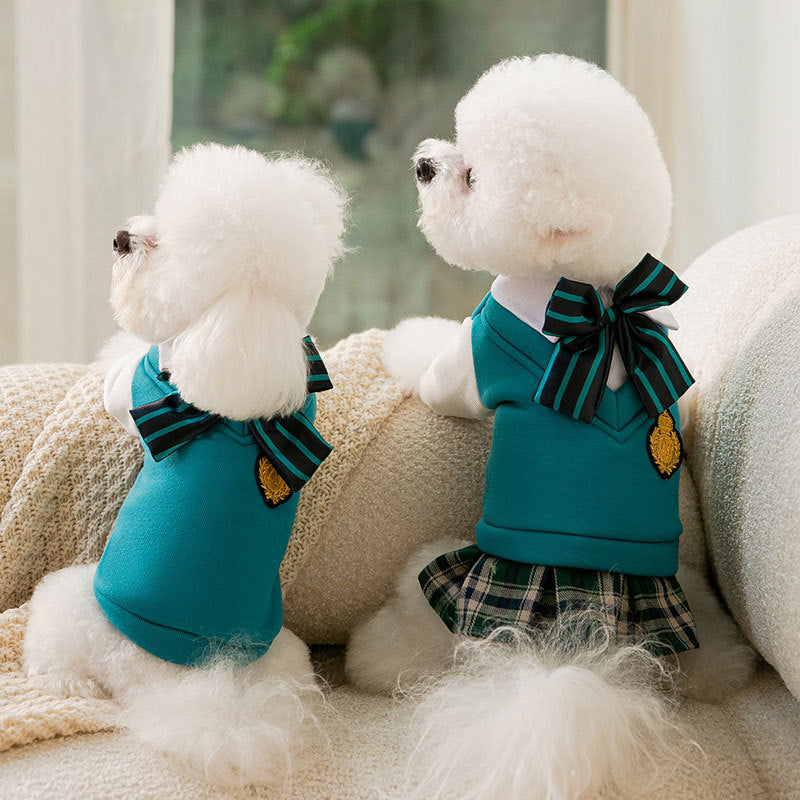 Pet Couple Matching Outfit,Fashionable Pet School Uniforms