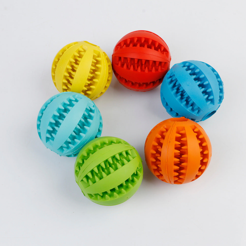 Treat Dispensing Balls for Pets, Nontoxic Rubber Interactive Dog Toys