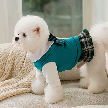 Pet Couple Matching Outfit,Fashionable Pet School Uniforms