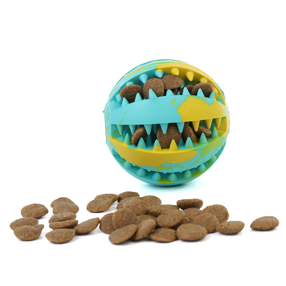 Treat Dispensing Balls for Pets, Nontoxic Rubber Interactive Dog Toys