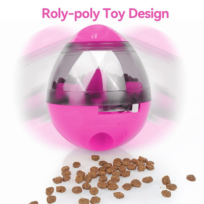 Roly-Poly Treat Dispensing Toy for Dogs, Slow Eating IQ Training Pet Toys