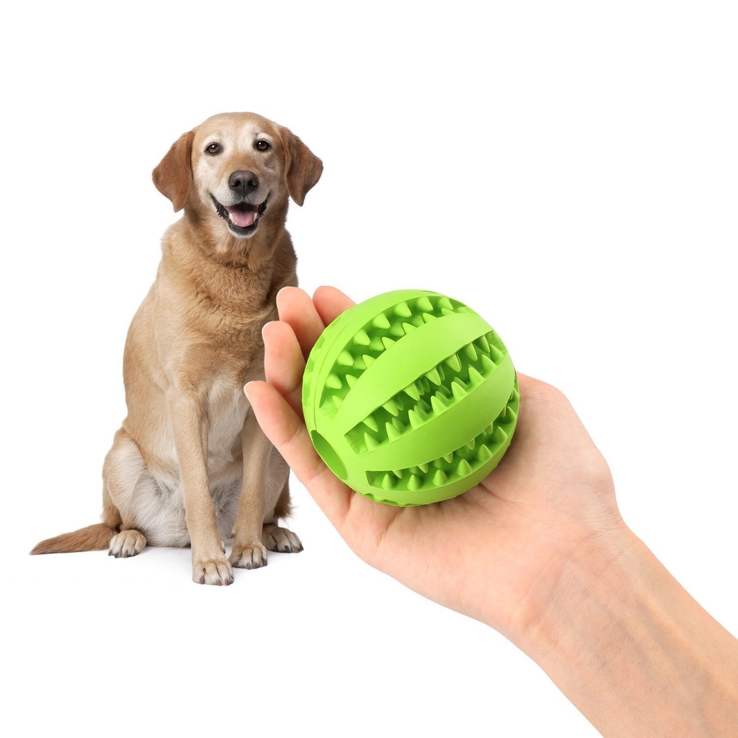 Treat Dispensing Balls for Pets, Nontoxic Rubber Interactive Dog Toys