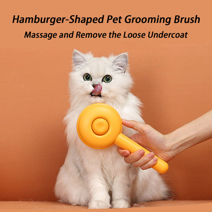 Pet Self-Cleaning Grooming Brush for Cleaning Loose Undercoat and Tangled Hair