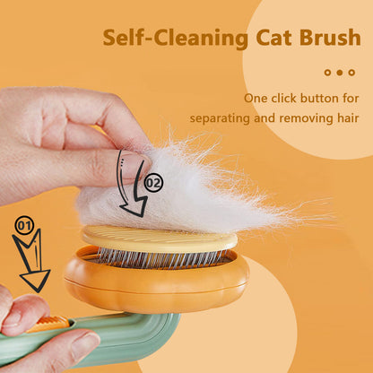 Pumpkin-Shaped Pet Grooming Brush