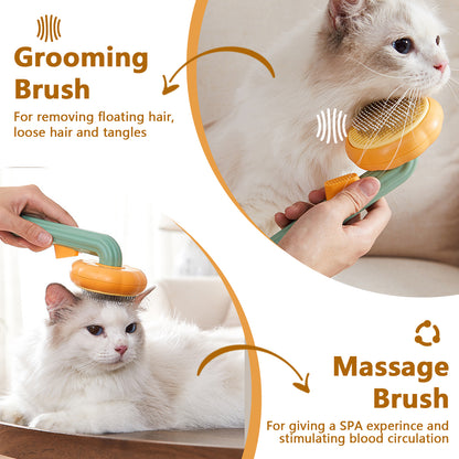 Pumpkin-Shaped Pet Grooming Brush