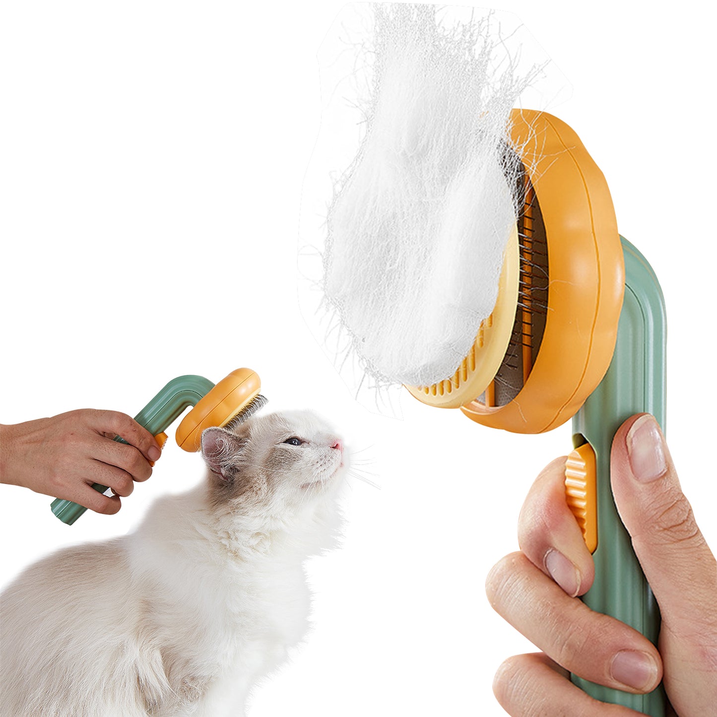 Pumpkin-Shaped Pet Grooming Brush