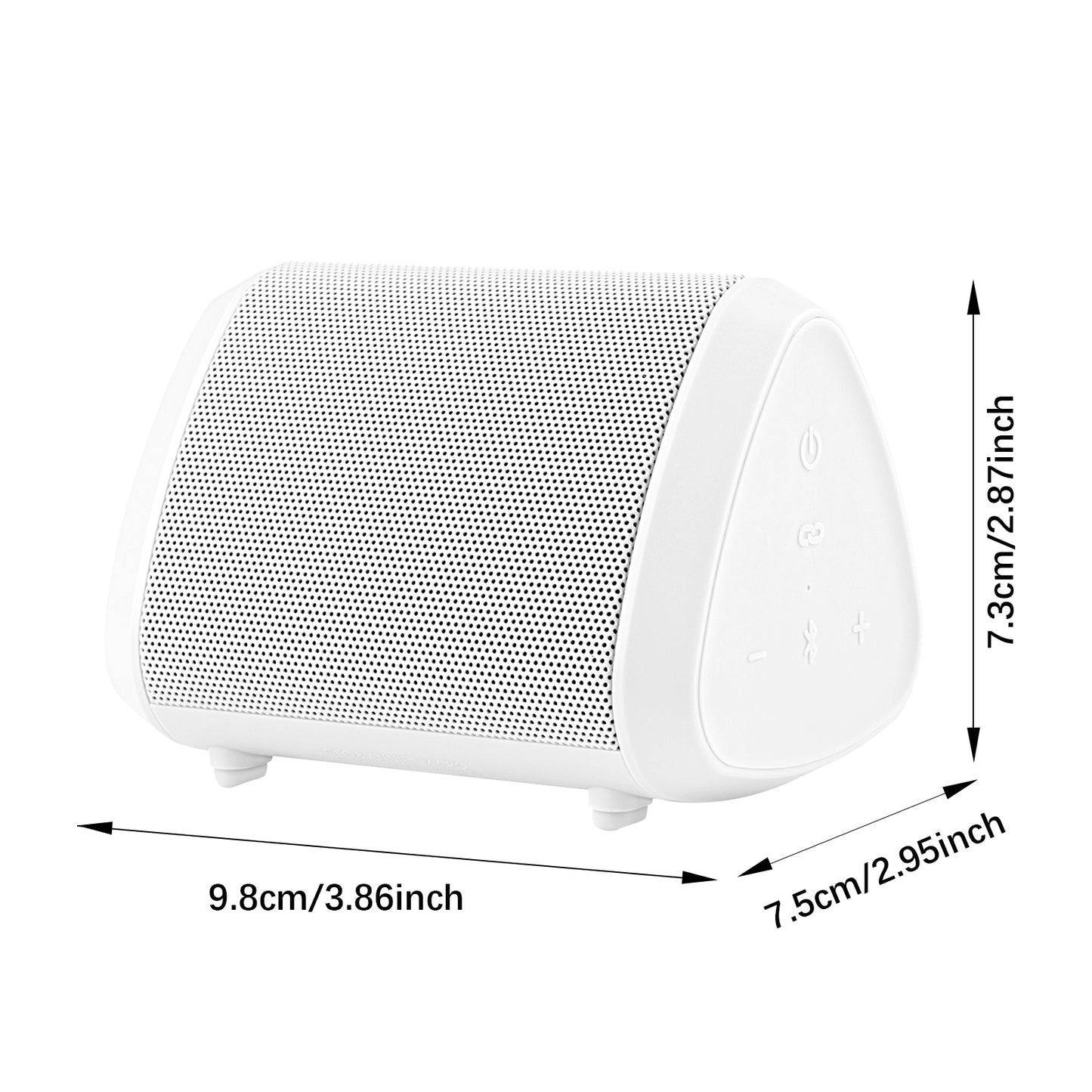 Geo&Annie Micro - mini wireless waterproof Bluetooth speaker,White